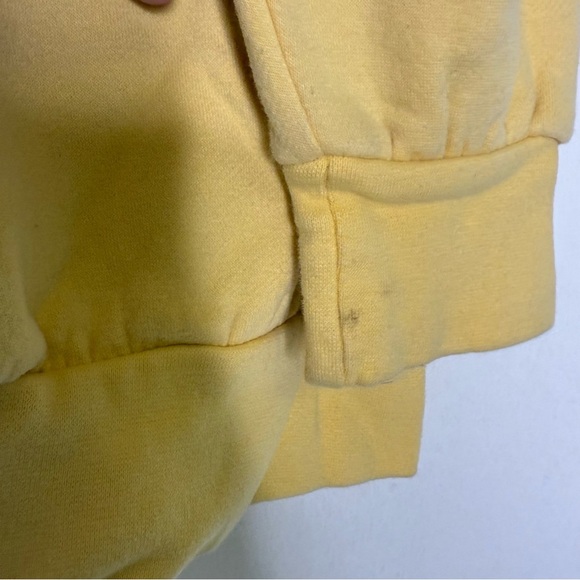 East Carolina University Hoodie Size Large Yellow MV Sport Vintage - Picture 4 of 5